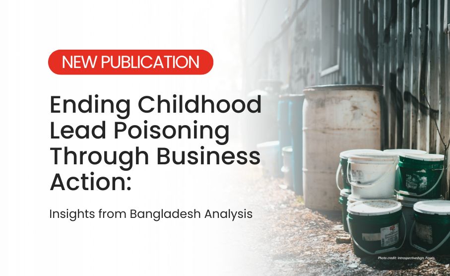 New Research Brief: Ending Childhood Lead Poisoning Through Business Action &ndash; Insights from Bangladesh